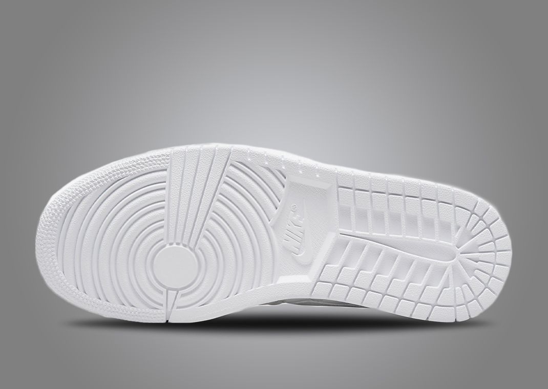 This All White Air Jordan 1 Low Has A Quilted Upper