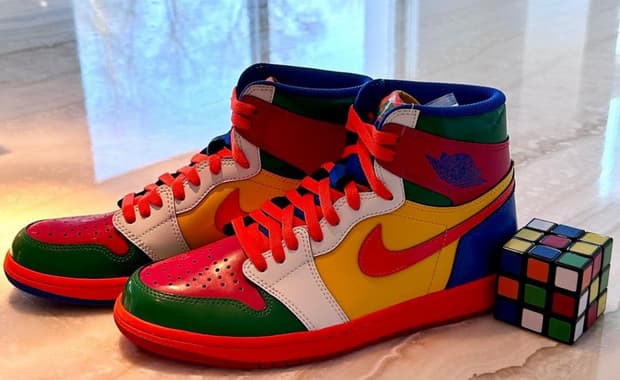 Fat Joe Showcases A Rubik’s Cube-Inspired Air Jordan 1 High Sample