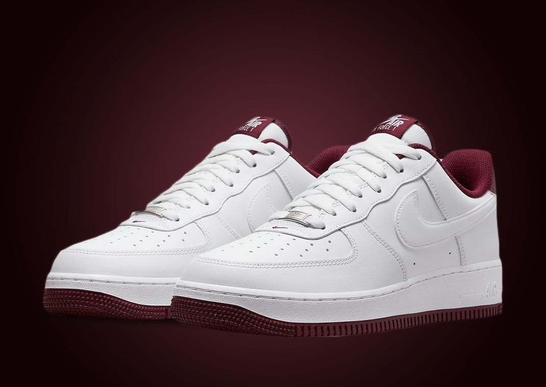 Nike Air Force 1 Low White Dark Beetroot
