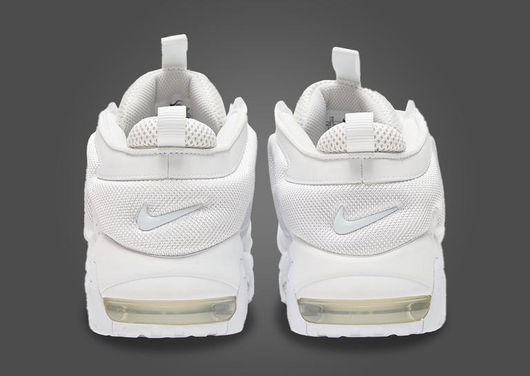 Nike Air More Uptempo Low White Heel