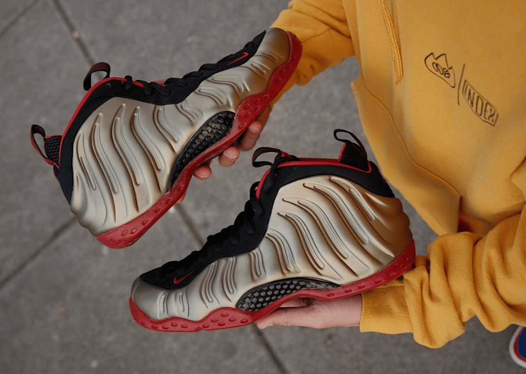 Nike Air Foamposite One Bronze Cough Drop Sample Appears Online