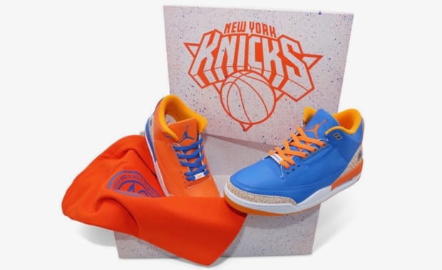 Jordan Made an Orange and Blue Air Jordan 3 for Spike Lee to Rock Courtside at Game 3 of the NBA Finals