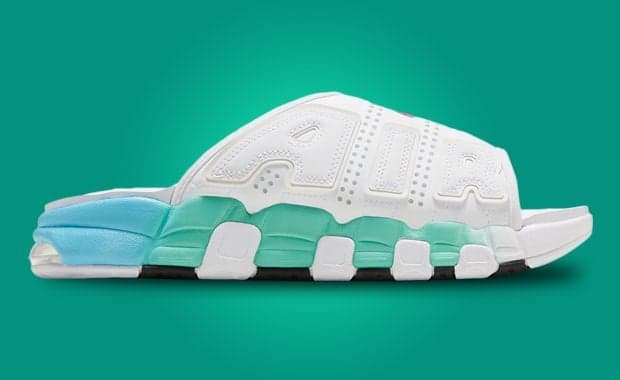 Nike's Air More Uptempo Slide White Aqua Was Made For Summer