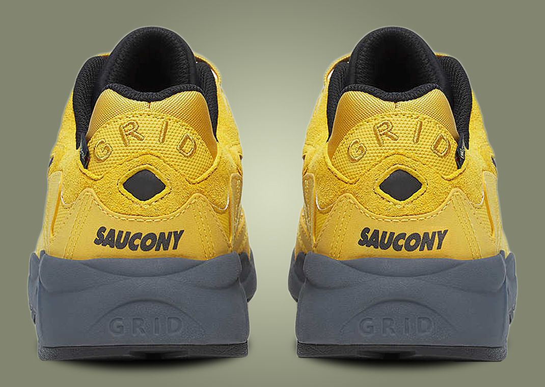 Saucony Grid Shadow 2 GTX Yellow Heel
