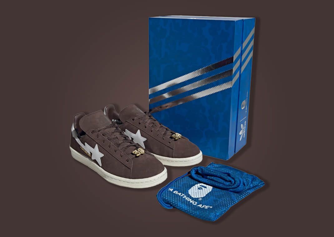 BAPE x adidas Campus 80s 30th Anniversary Brown