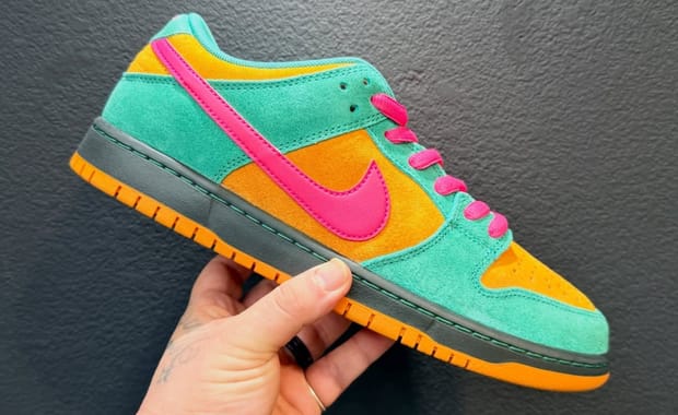 Nike SB Goes Bright on this Green Noise SB Dunk Low