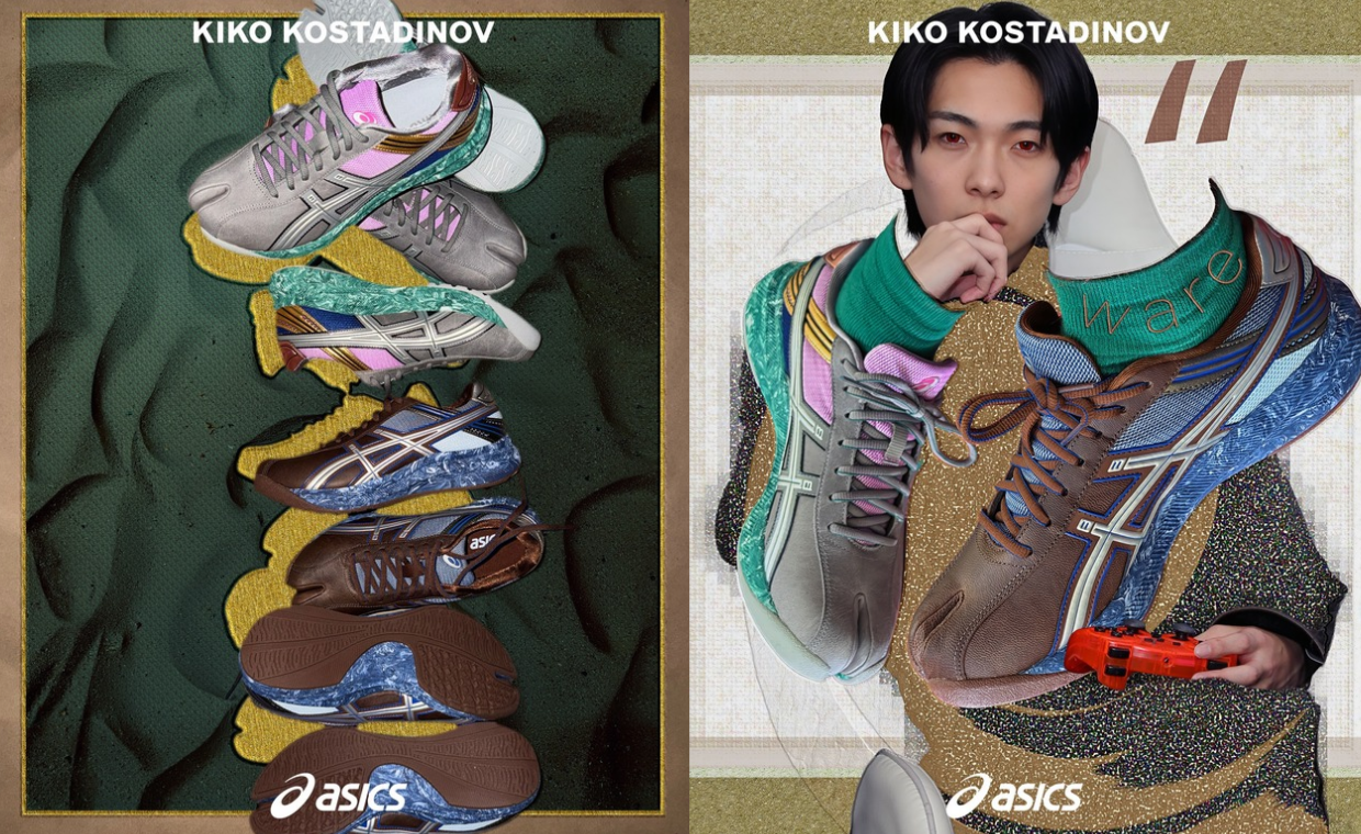 Kiko Kostadinov Debuts the Asics Tabi 4 in Brown and Grey Leather