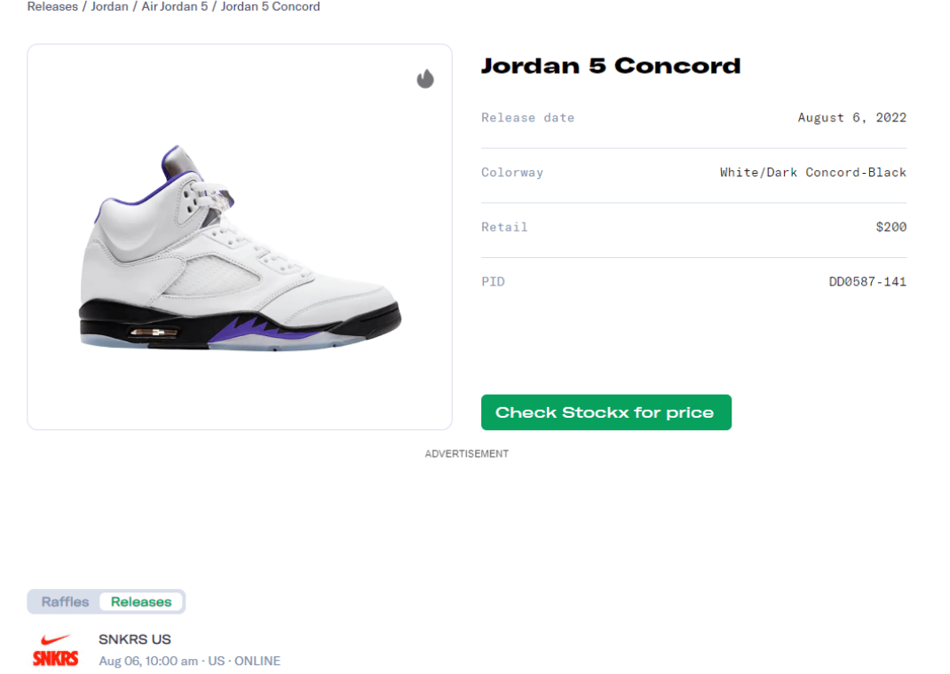 Air Jordan 5 Concord Release Guide