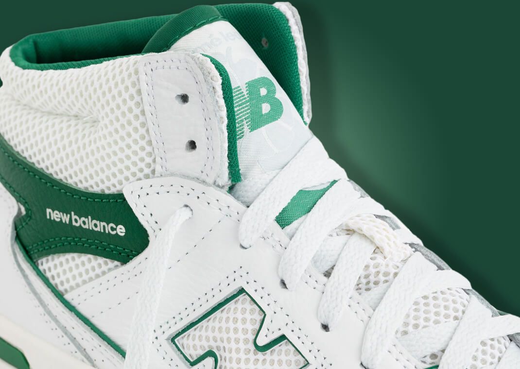The Aimé Leon Dore x New Balance 650R White Green Gum