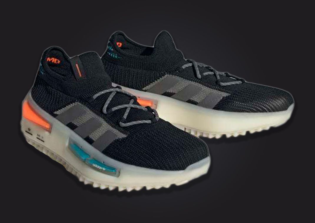 adidas NMD S1 Black Teal Orange