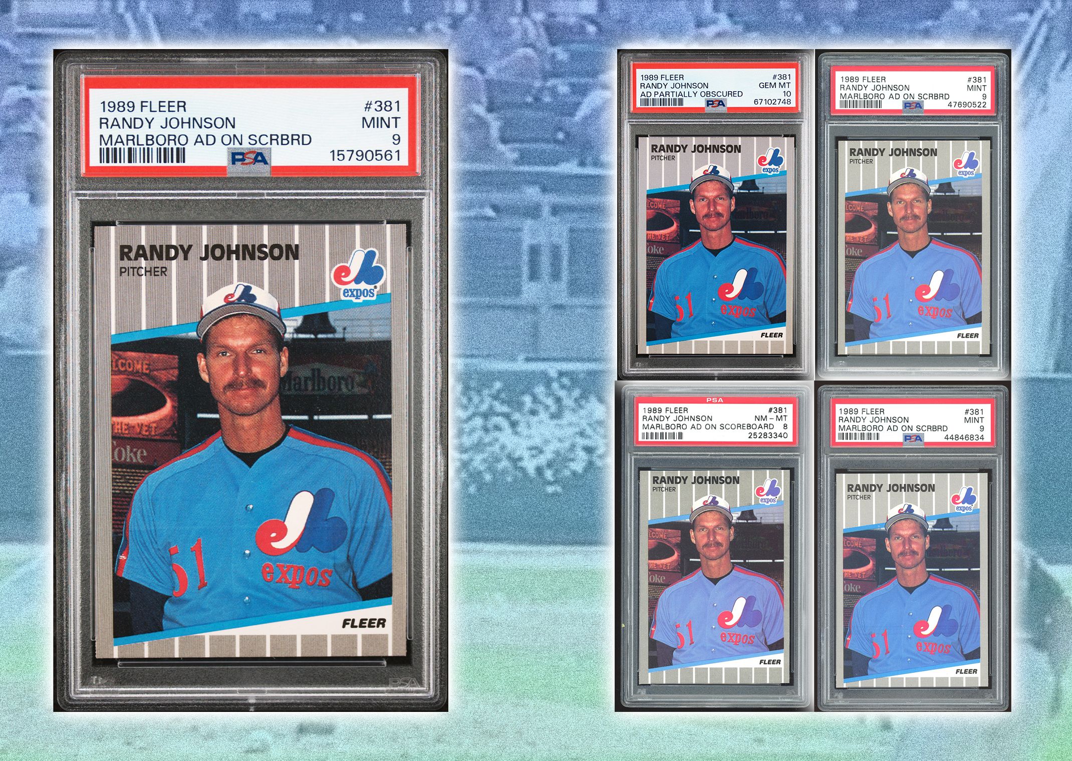 Randy Johnson's many errors cards
