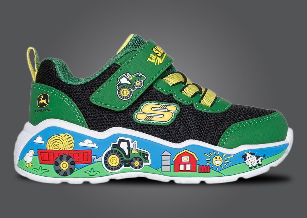 John Deere x Skechers Play Scene Barn-Squad Buddies Green Black (TD)