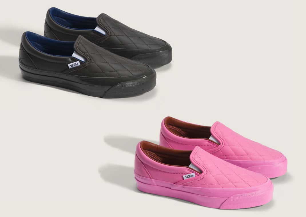 Vans Premium Classic Slip-On Quilted Pack, inspired by the Chanel Flap Bag