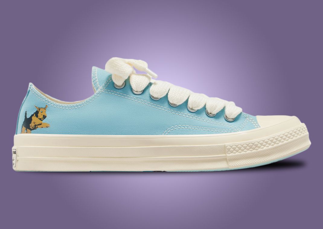 Golf le FLEUR* x Converse Chuck 70 Ox Darryl Milky Blue Lateral