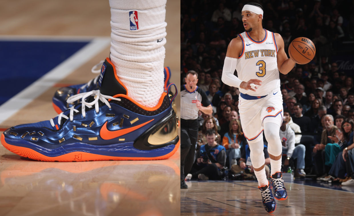 Josh Hart Debuted a Knicks-Themed Nike A’Two Confetti PE