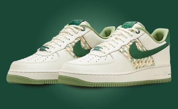 Gorge Green Dresses the Nike Air Force 1 Low NAI-KE Basket Weave