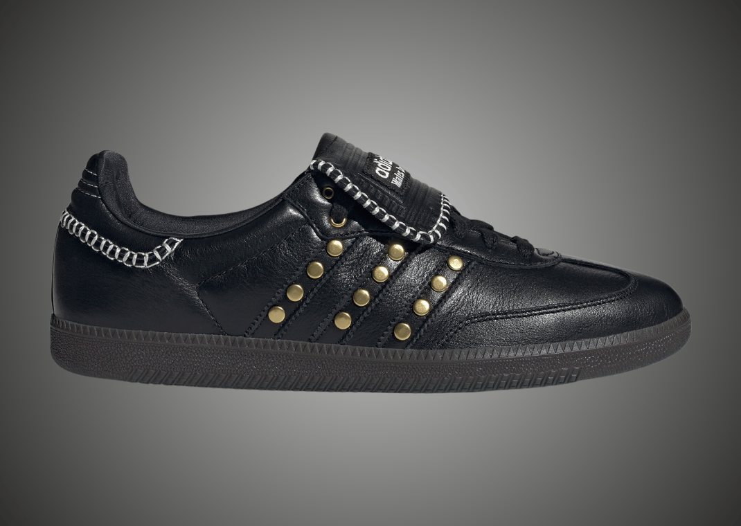 Wales Bonner x adidas Samba Studded Core Black Lateral