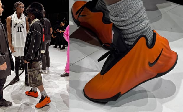 Wale wearing the Nike GT Future Orange