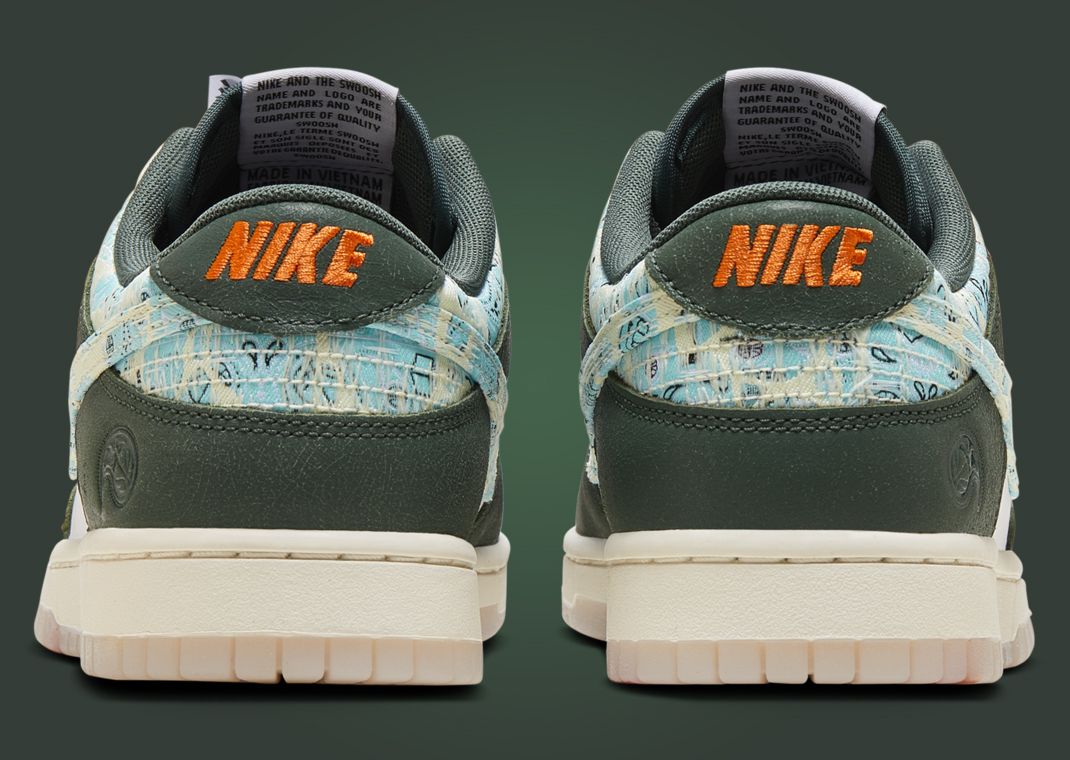 Nike Dunk Low Paisley Hoops Heel