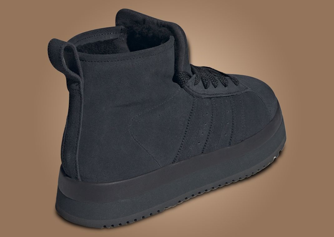 adidas Campus 00s Winter Mid Triple Black (W) - Angle