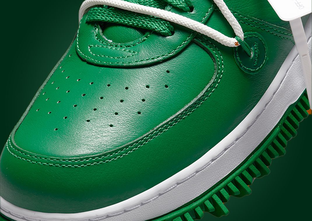 The Off-White x Nike Air Force 1 Mid Pine Green Releases