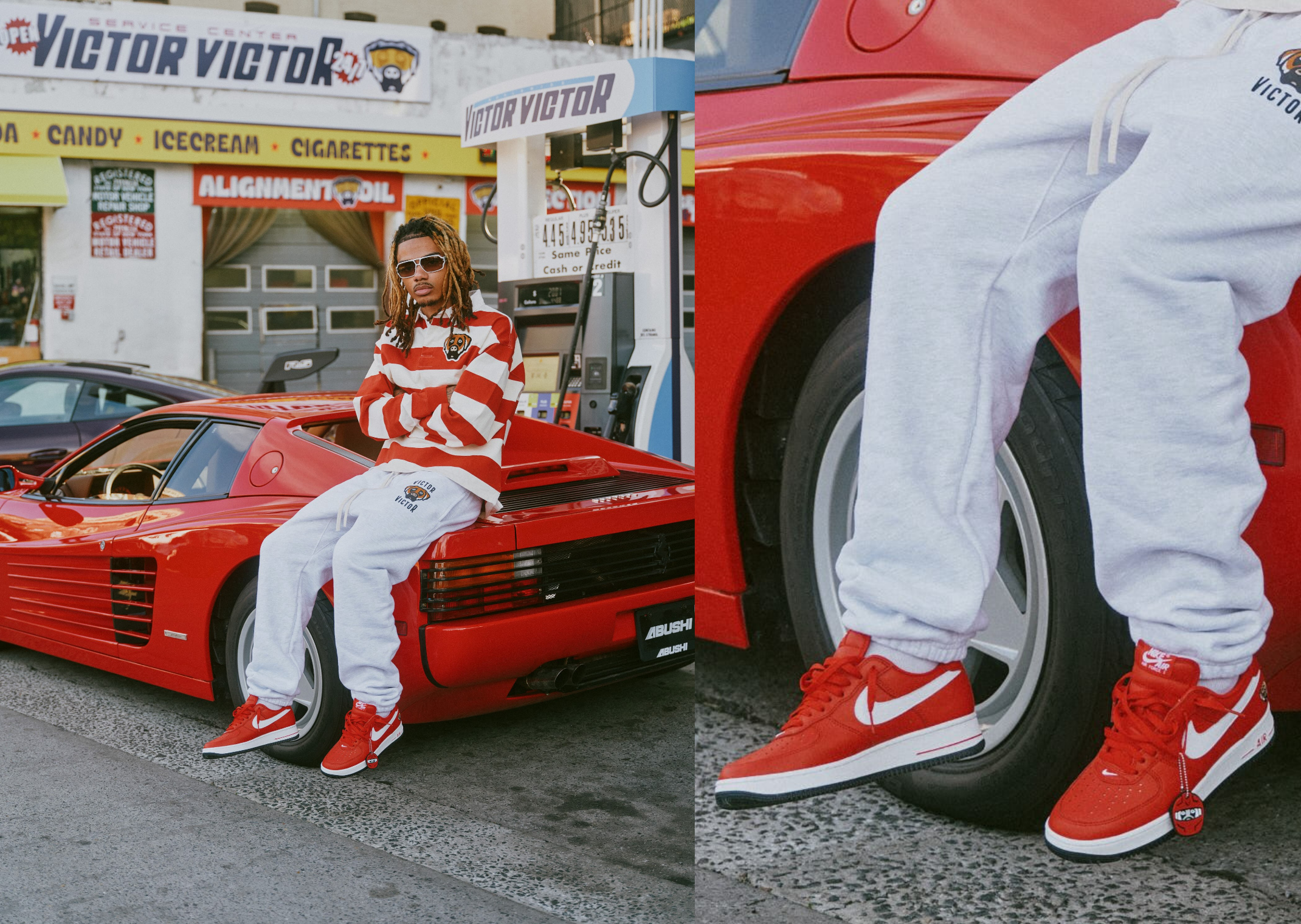 Victor Victor x Nike Air Force 1 Low ‘01 University Red