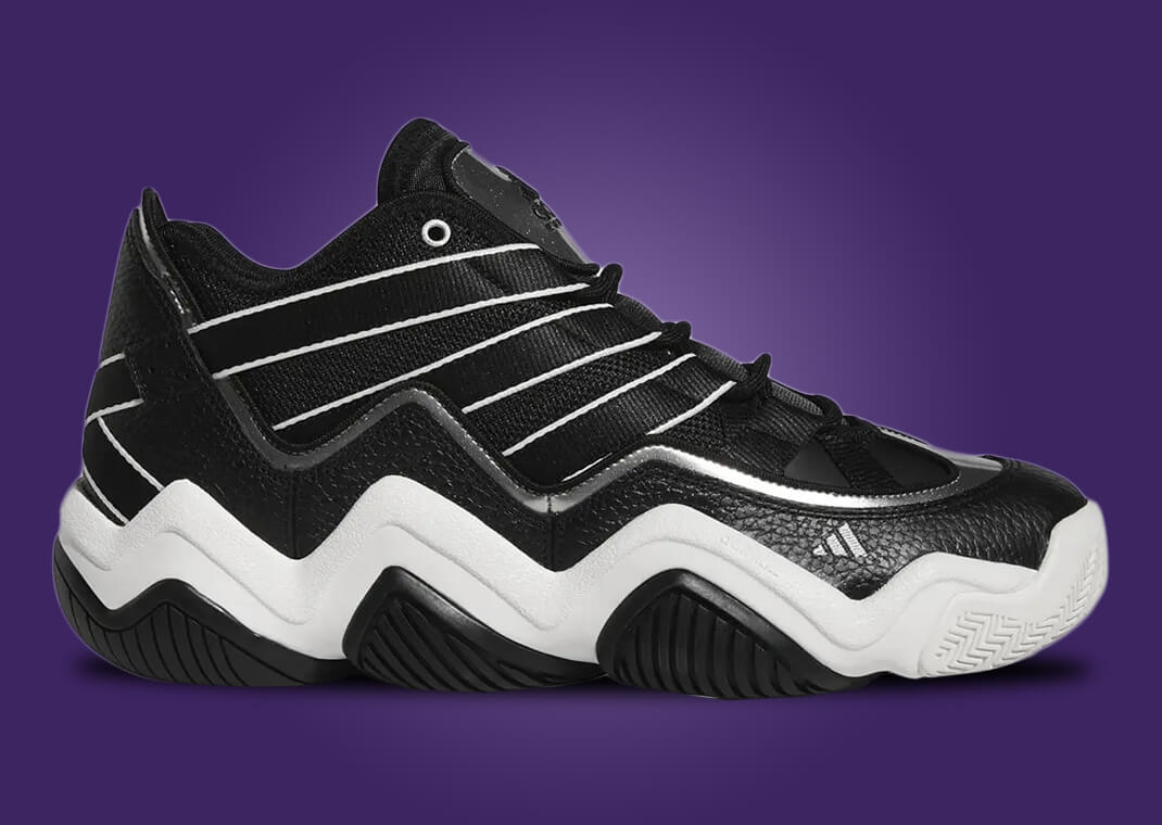 adidas Top Ten 2010 Black White Side View
