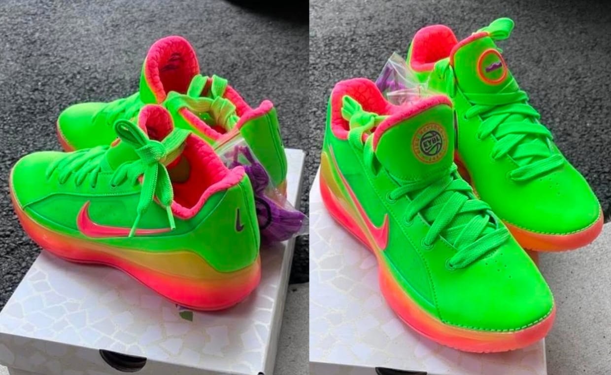 The Latest Nike EYBL PE Adds Slime Green to the Nike LeBron NXXT Gen by JuJu
