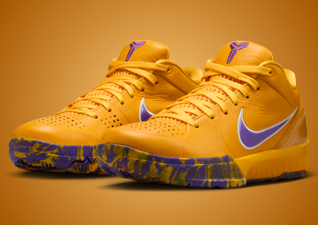 Nike Kobe 4 Protro Lakers GS - Angle