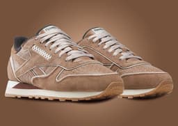 White Mountaineering x Reebok Classic Leather Brown Angle