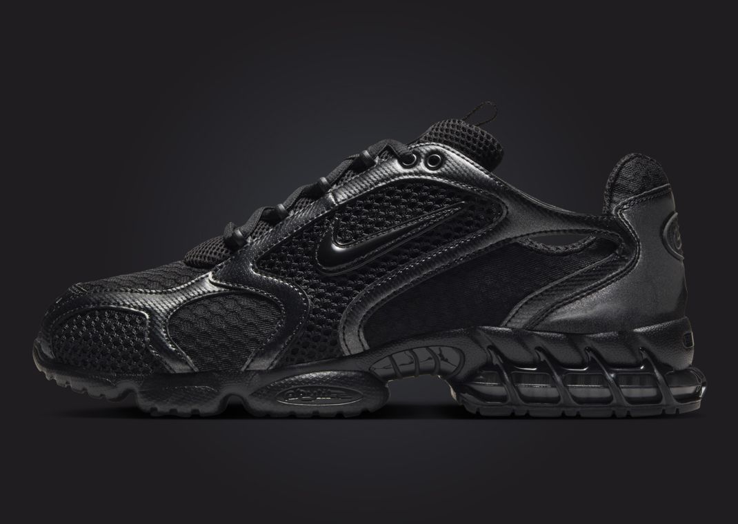 Nike ★ Air Zoom Spiridon Cage 2 Black Anthracite Nike - Air Zoom Spiridon Cage 2 Sneaker in Black