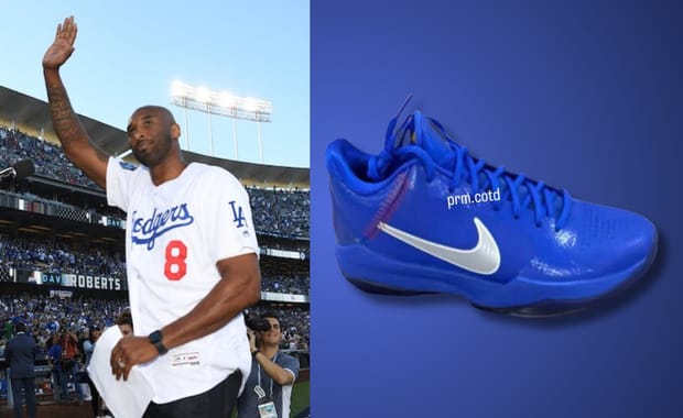 Batter Up: Leak Shows Baseball Stitching on the Upcoming Nike Kobe 5 Protro Dodgers
