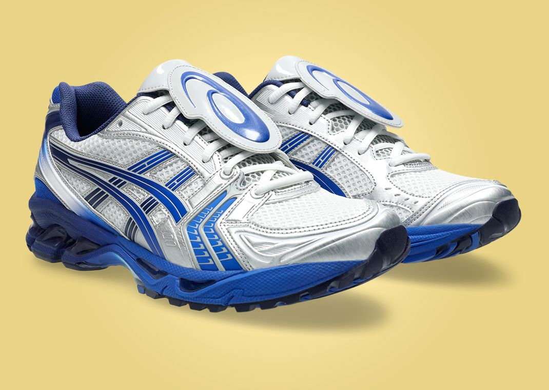The Museum Visitor x Asics Gel-Kayano 14 Silver Blue Angle