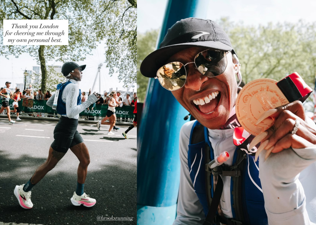 Cynthia Erivo London Marathon PR in Brooks Hyperion Max 3