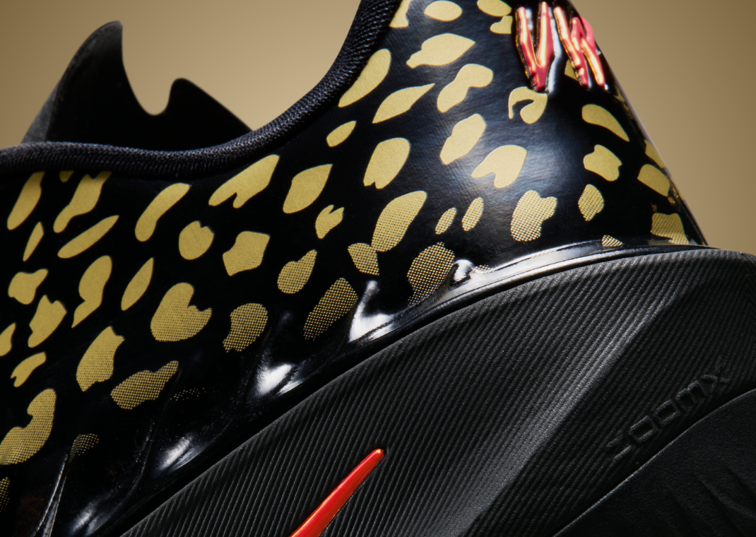 Victor Wembanyama x Nike GT Cut 4 Gold Panther PE - Heel Detail