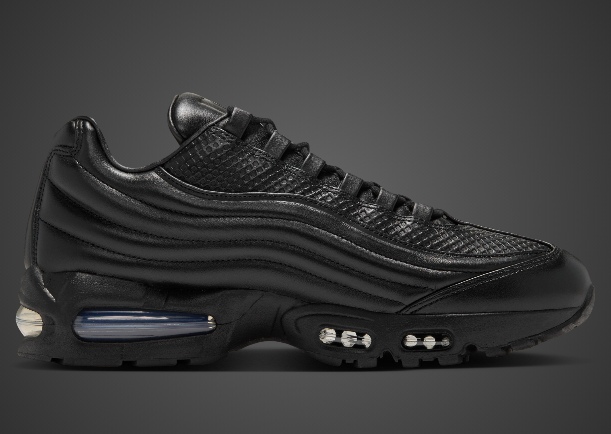 One Block Down x Nike Air Max 95 Lux Triple Black - Medial
