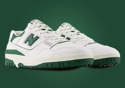 New Balance 550 Golf SL White Green Angle