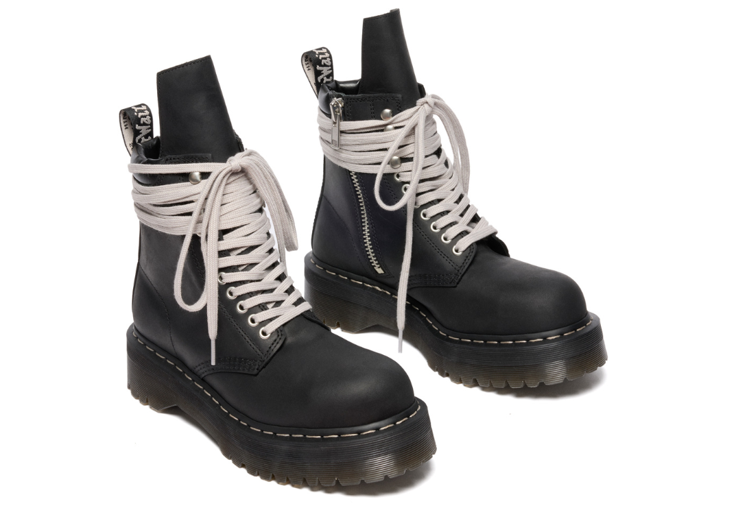 Rick Owens x Dr. Martens Steel Toe - Angle