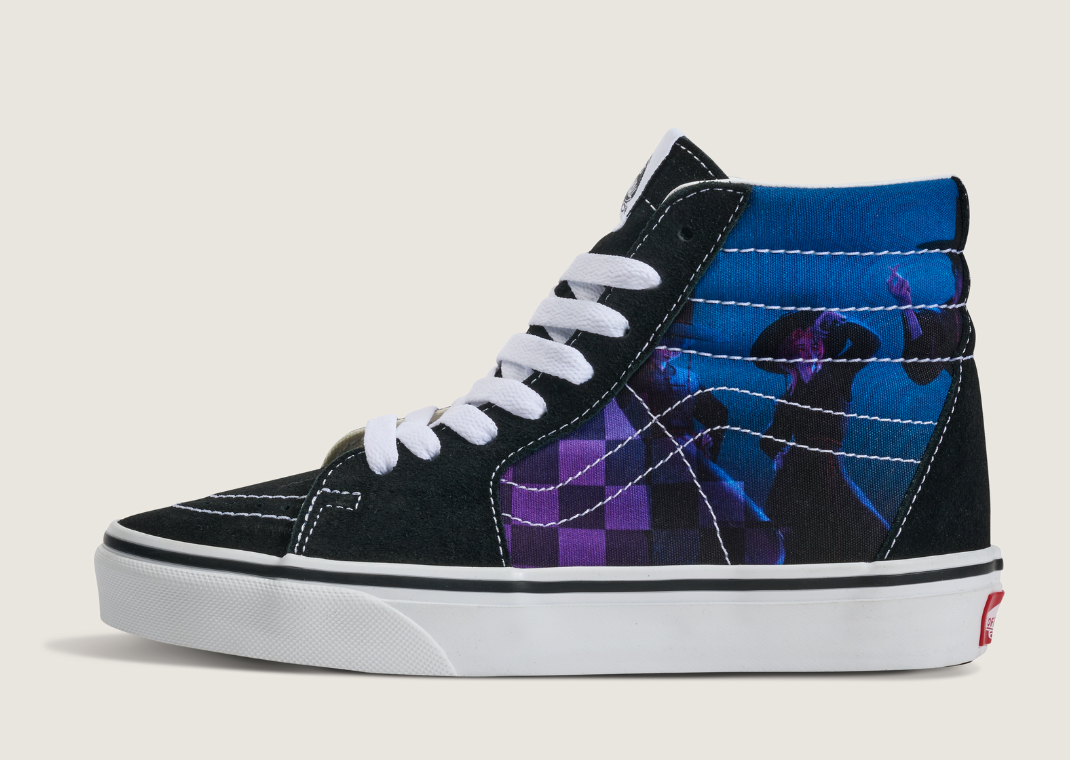K-Pop Demon Hunters x Vans Sk8-Hi Black Multi-Color (GS) - Lateral