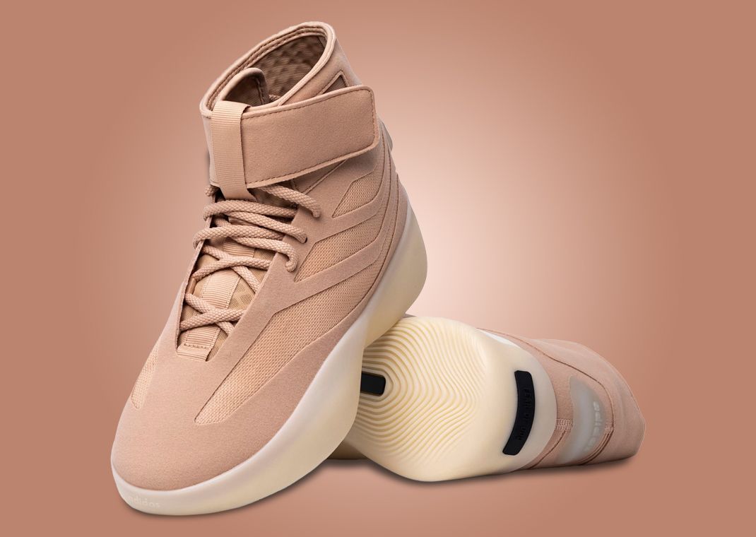 adidas Fear of God Athletics Basketball 2 Hi Ash Pearl Angle