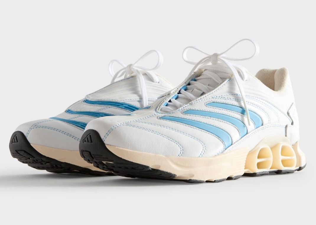 Kith x adidas Predator Megaride White Blue Angle