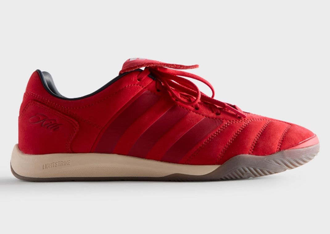 Kith x adidas Predator 2002 IC Red White Lateral