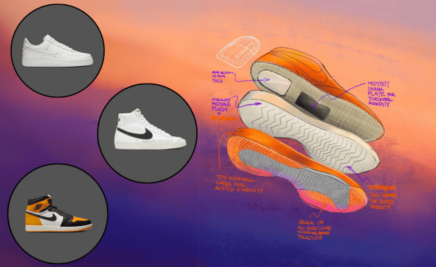 The Nike Air Force 1, Nike Blazer, & Jordan 1 High Inspired The Book 1