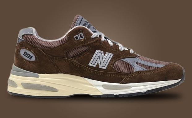 The New Balance 991v2 Made in UK Pinecone Releases in 2024