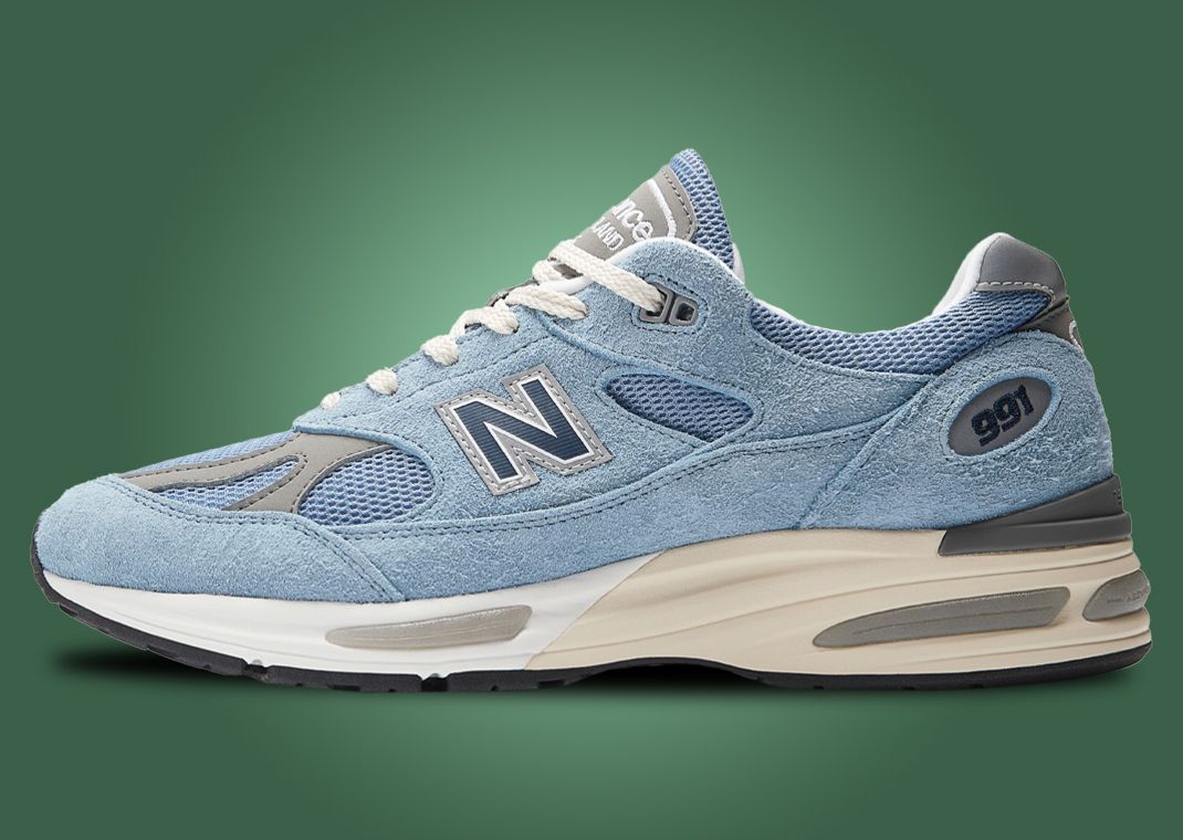 New Balance 991v2 Made in UK Celestial Blue Lateral