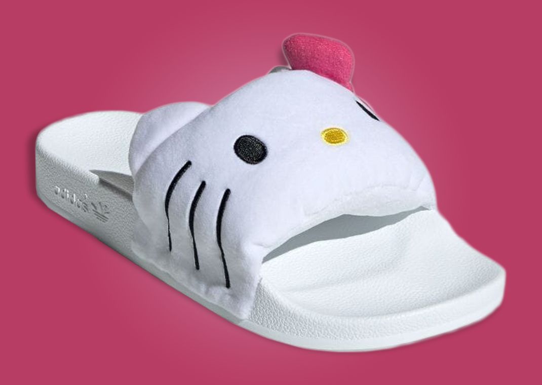 adidas x Hello Kitty ☆ Adilette Slide ‘White’ WMNS) adidas Originals X Hello Kitty Adilette Slides 'White
