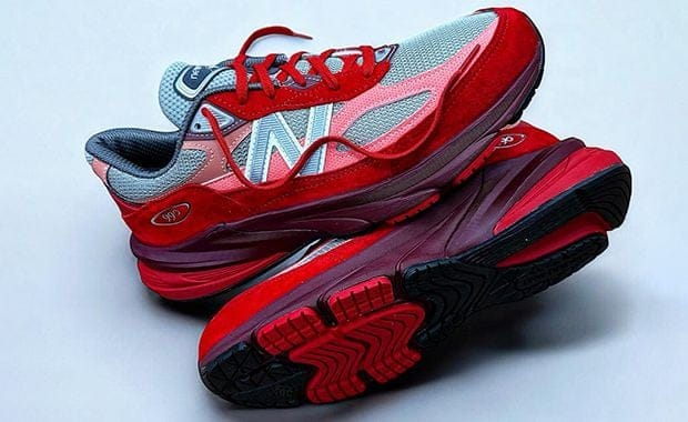 The New Balance 990v6 Made in USA Community Red Releases in 2025