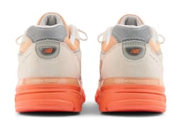 New Balance 990v4 Made in USA Blue Crab Tangerine Heat - Back