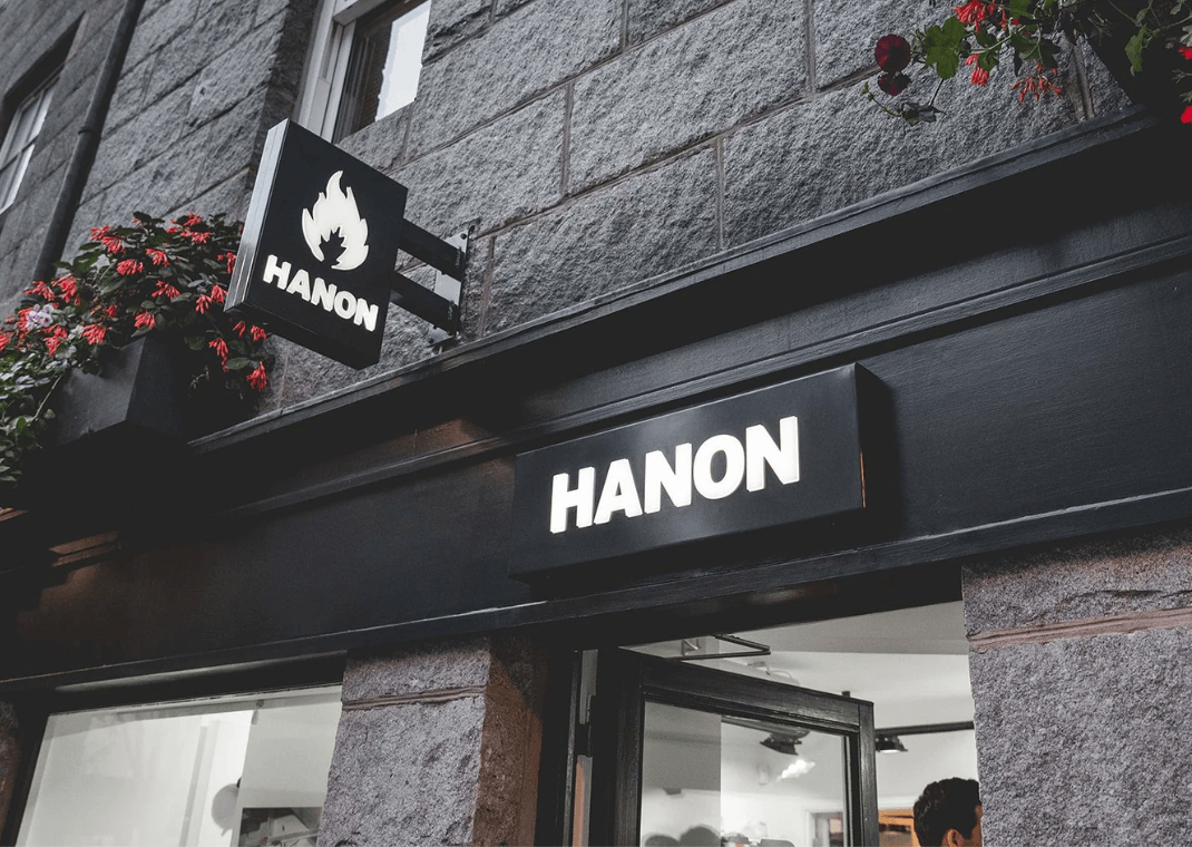 Hanon's Aberdeen Storefront (Image via 