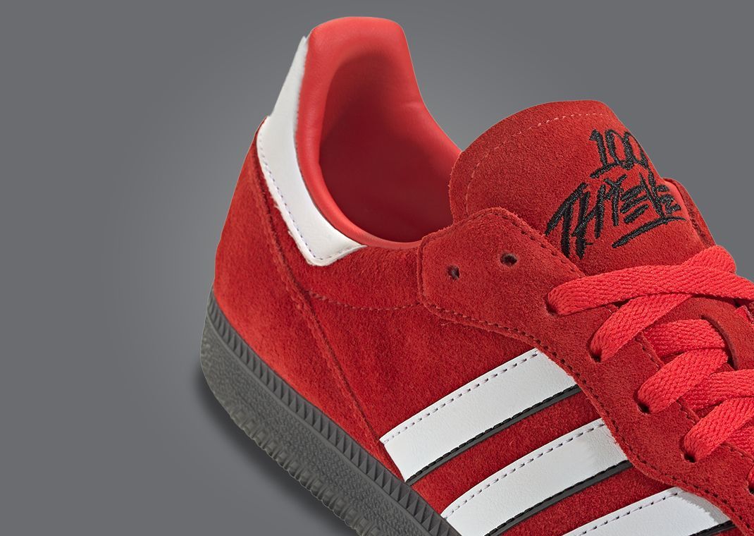 The 100 Thieves x adidas Palos Hills Black Red Restocks June